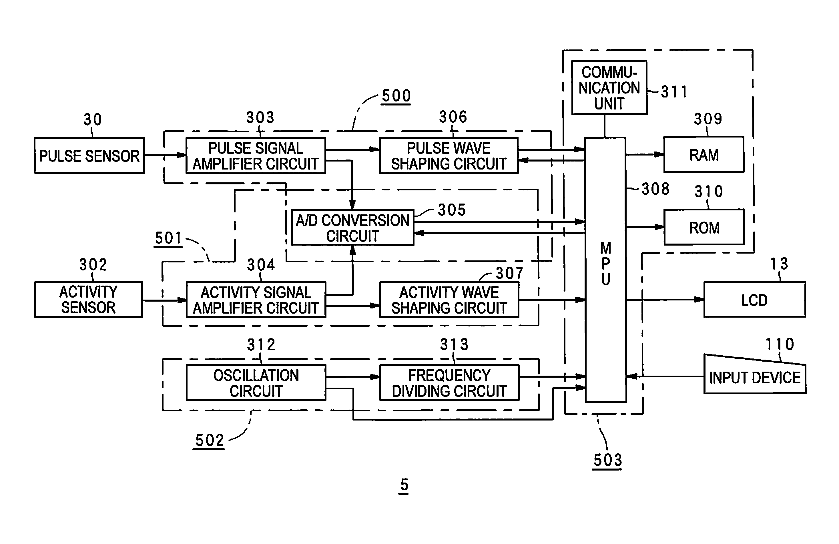 Biometric information processing device, biometric information processing method, and control program