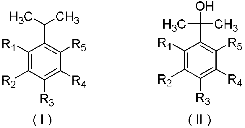 Method for selectively oxidizing cumene compounds