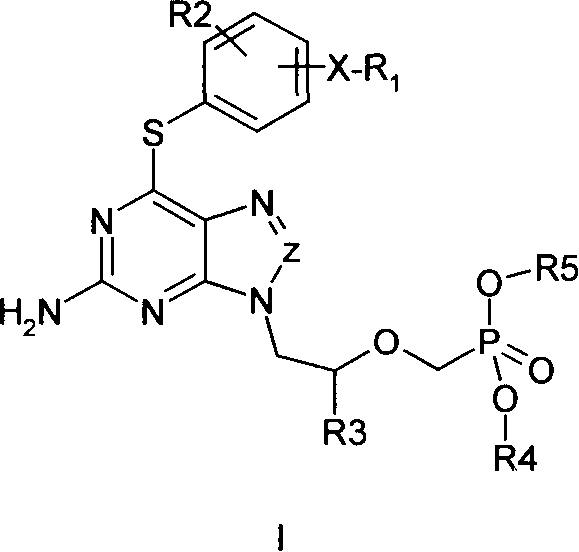 Novel acyclic nucleoside phosphonic acid and its ester derivatives and pharmaceutical use thereof