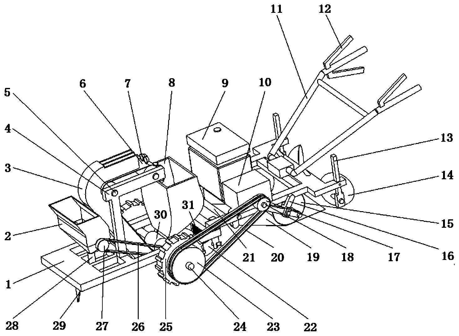 Potato planting machine