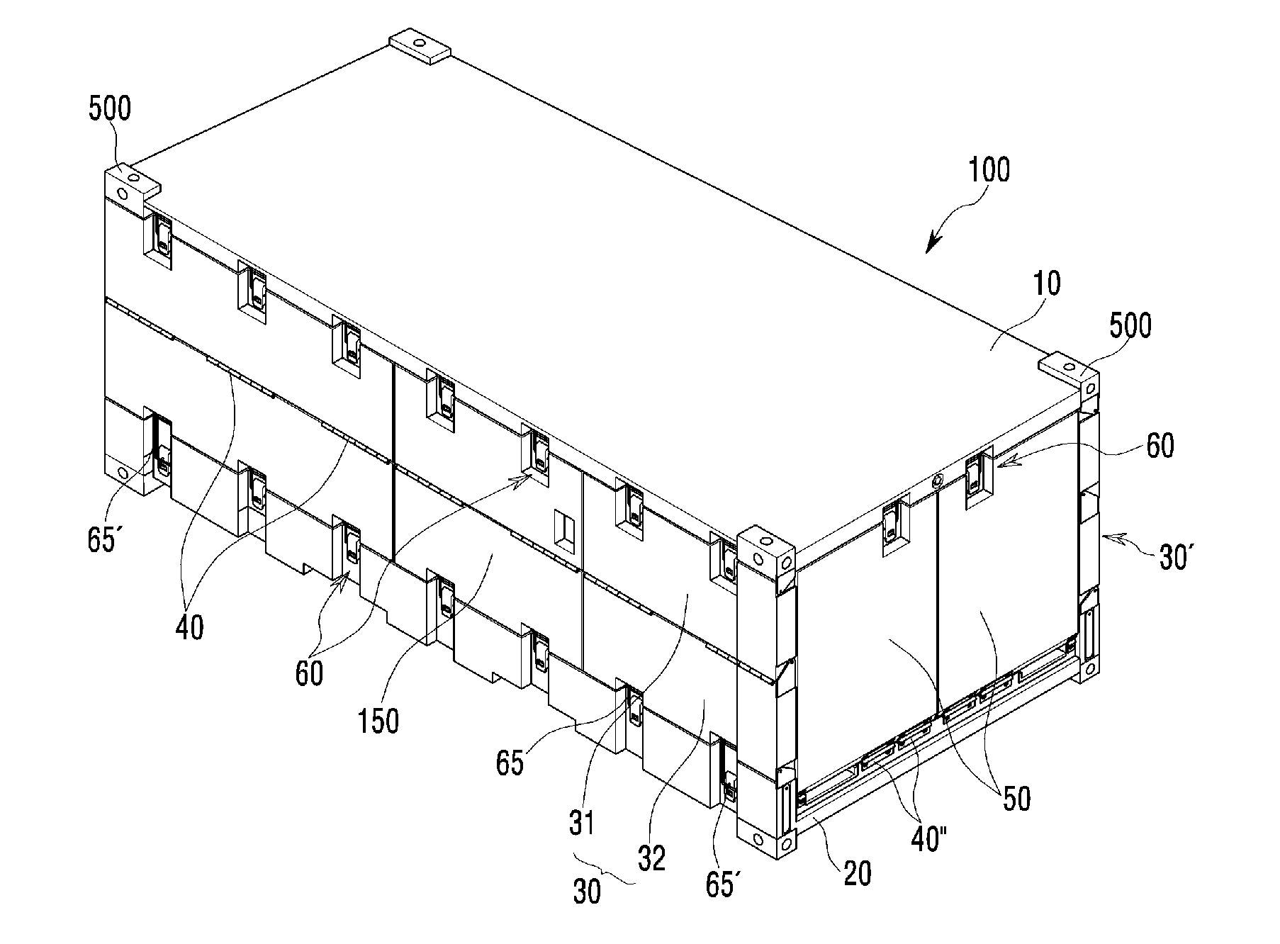 Folding container