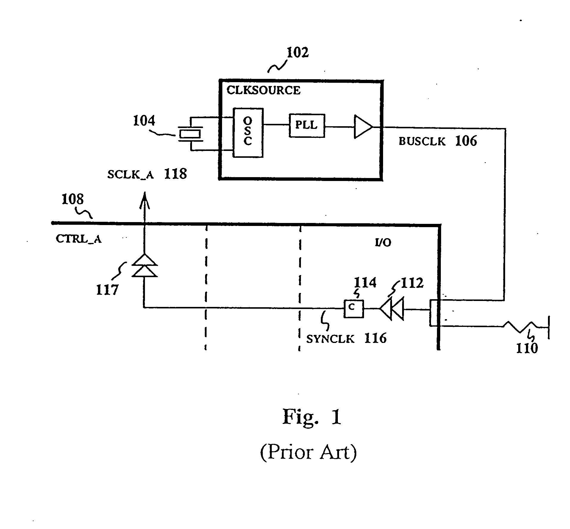 Apparatus and method for generating a distributed clock signal