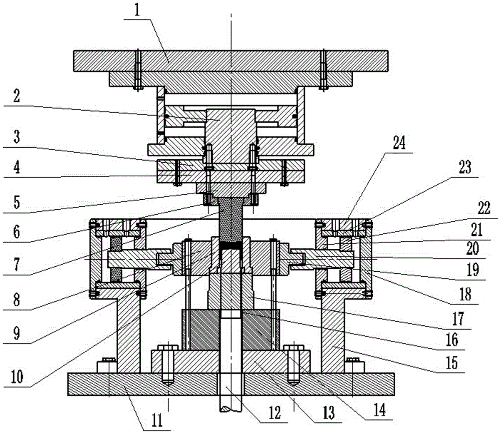 Three-dimensional high-frequency flutter cold extrusion die