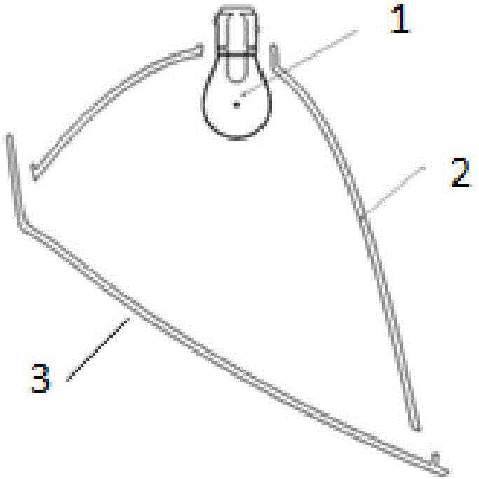 Light distribution method of vehicle brake lamp