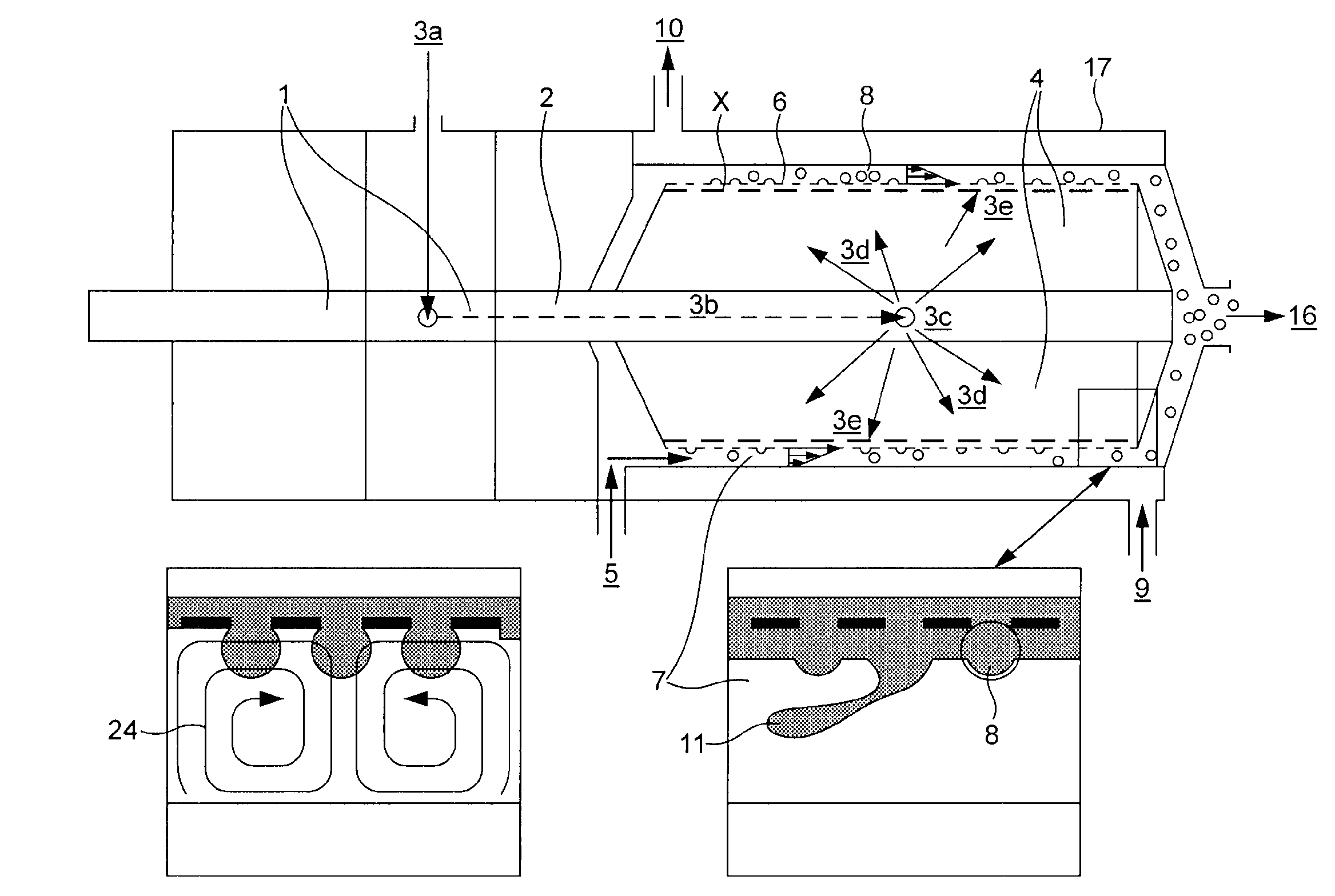 Cylindrical membrane apparatus for forming foam