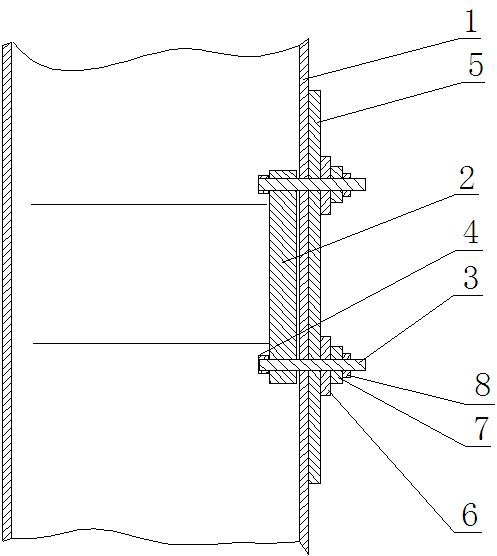 Concrete pouring construction method for steel plate embedded part