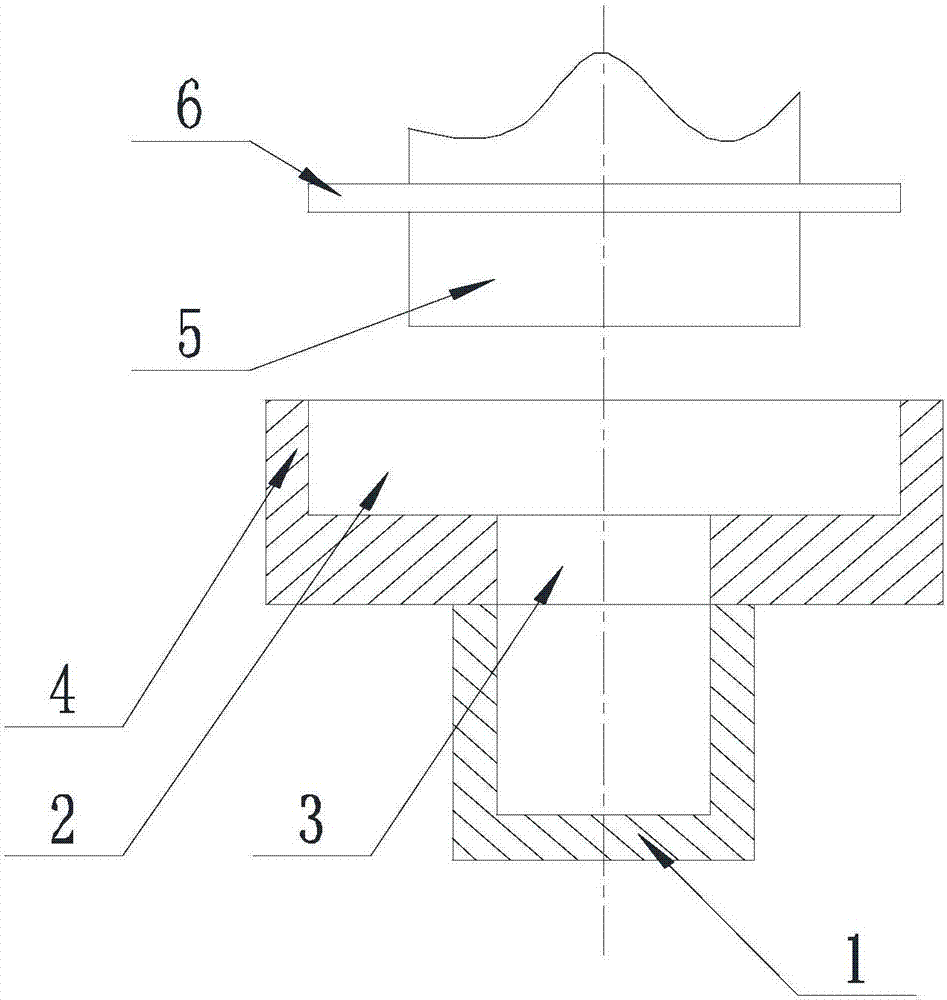 Machining method for inside hexagonal bolt