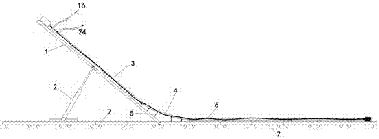 Rotary drilling large-scale experimental bench with adjustable well deviation and vertical-depth ratio