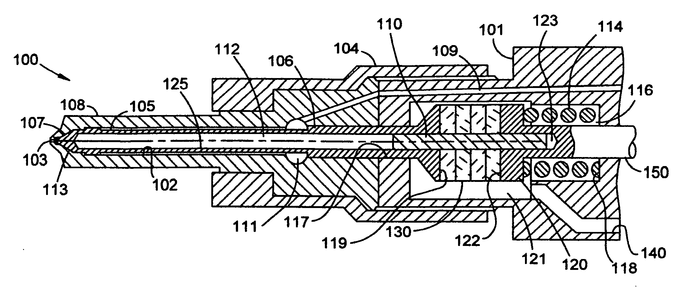 Ultrasonically activated fuel injector needle