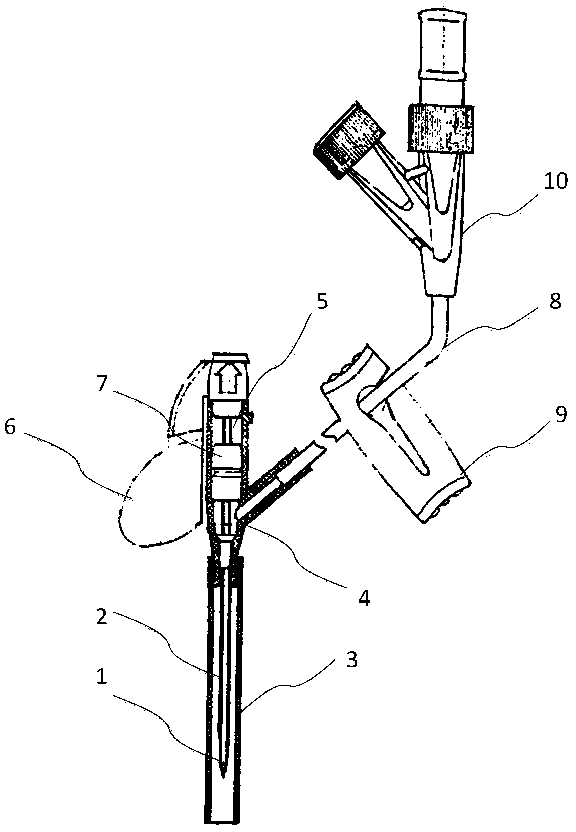 Reverse-flowing-prevention venous indwelling needle