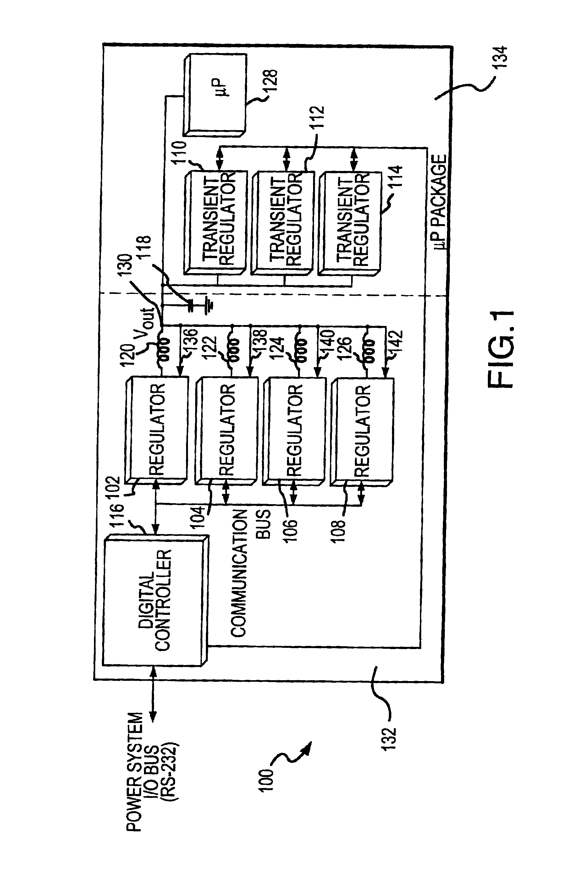 Serial bus control method and apparatus for a microelectronic power regulation system