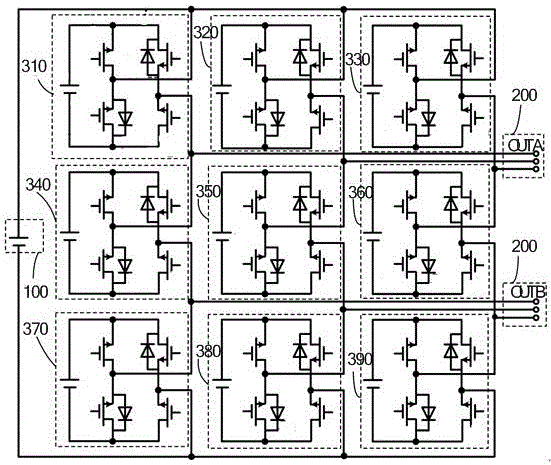 Converter circuit based on nine-switch structure