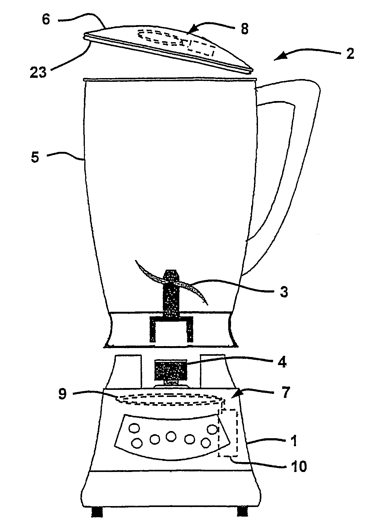Safety device for electric household appliances