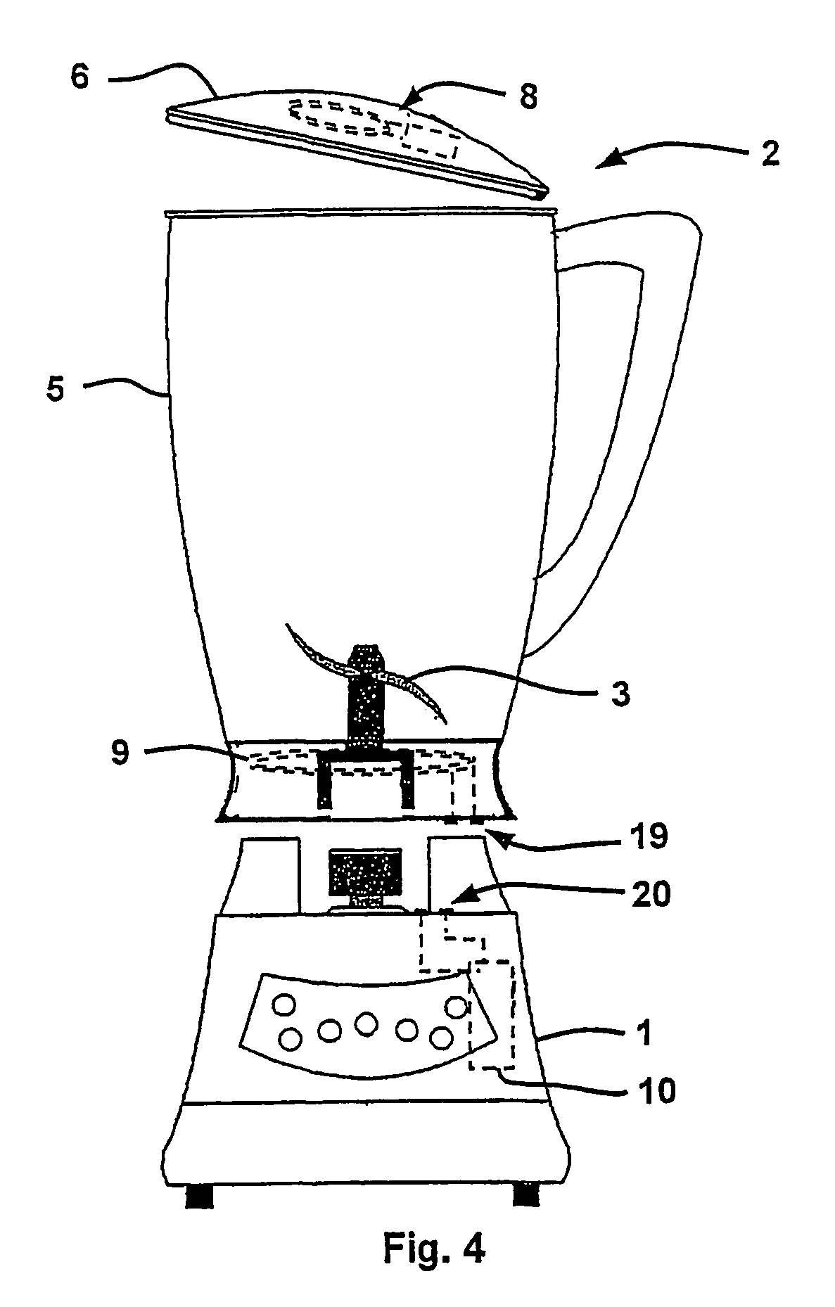 Safety device for electric household appliances