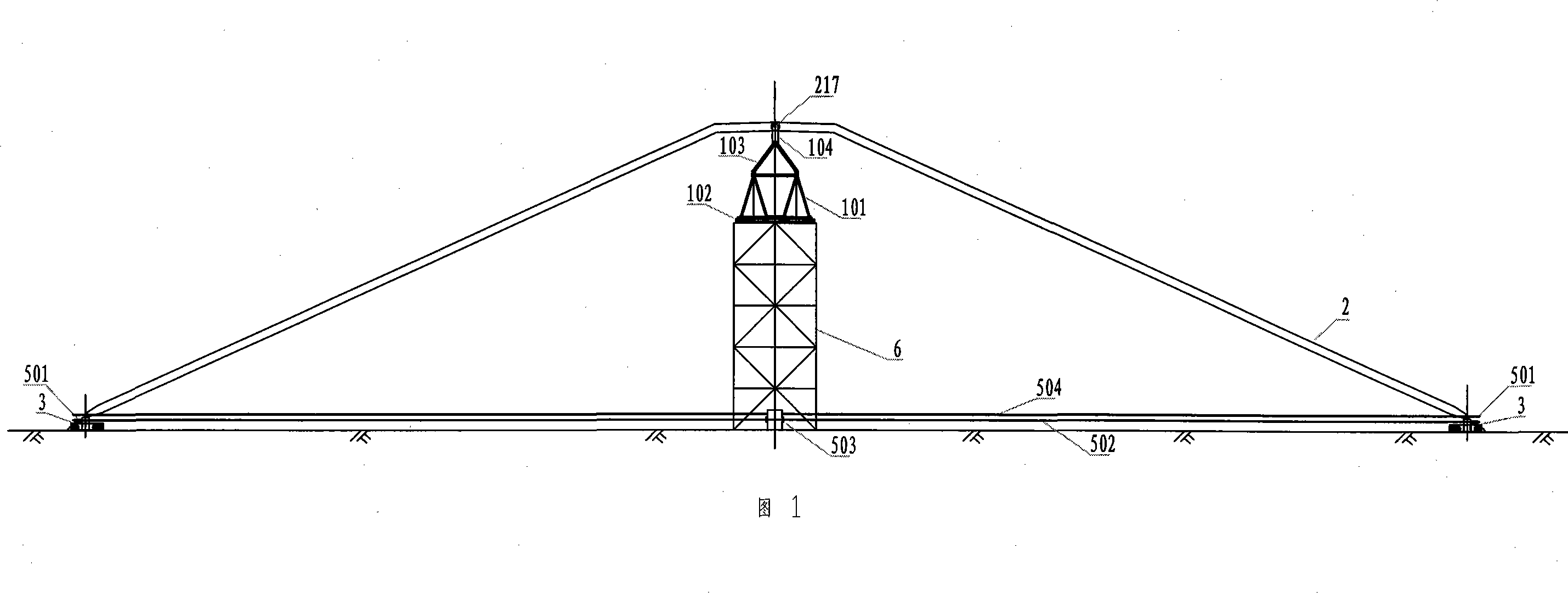 Mounting and dismounting method for gantry crane