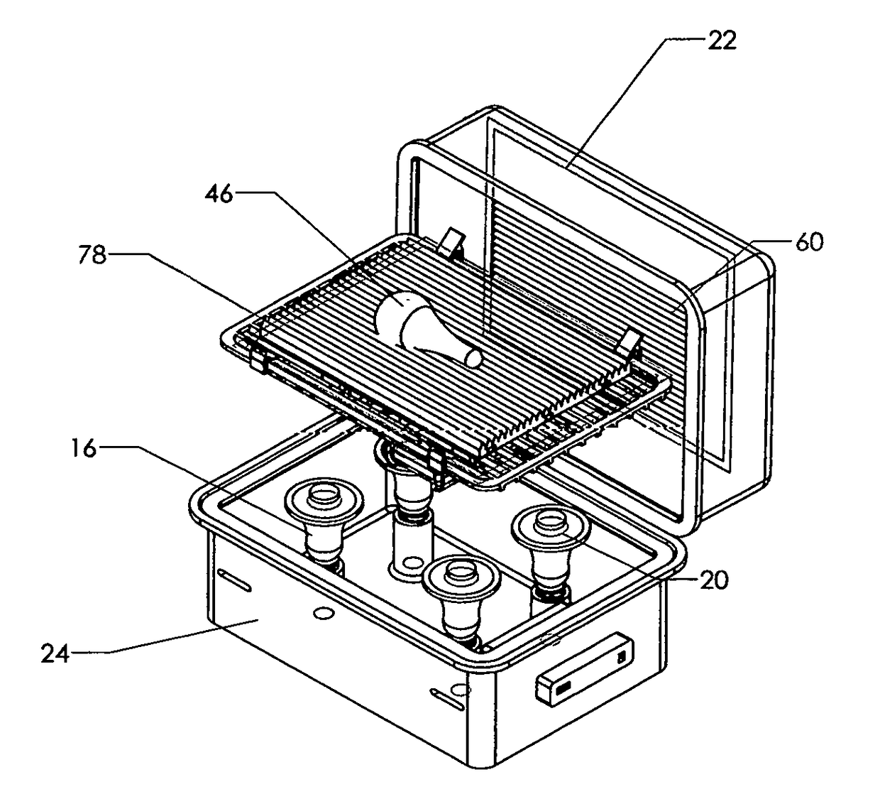 Apparatus for Food Degreasing/Warming