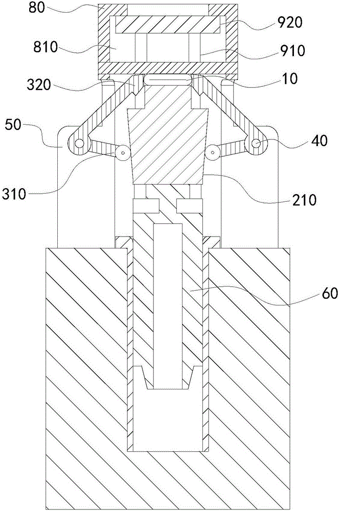 Material distribution machine and hose clamping valve thereof