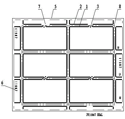 A method for manufacturing a screen printing plate of a liquid crystal display sealing frame