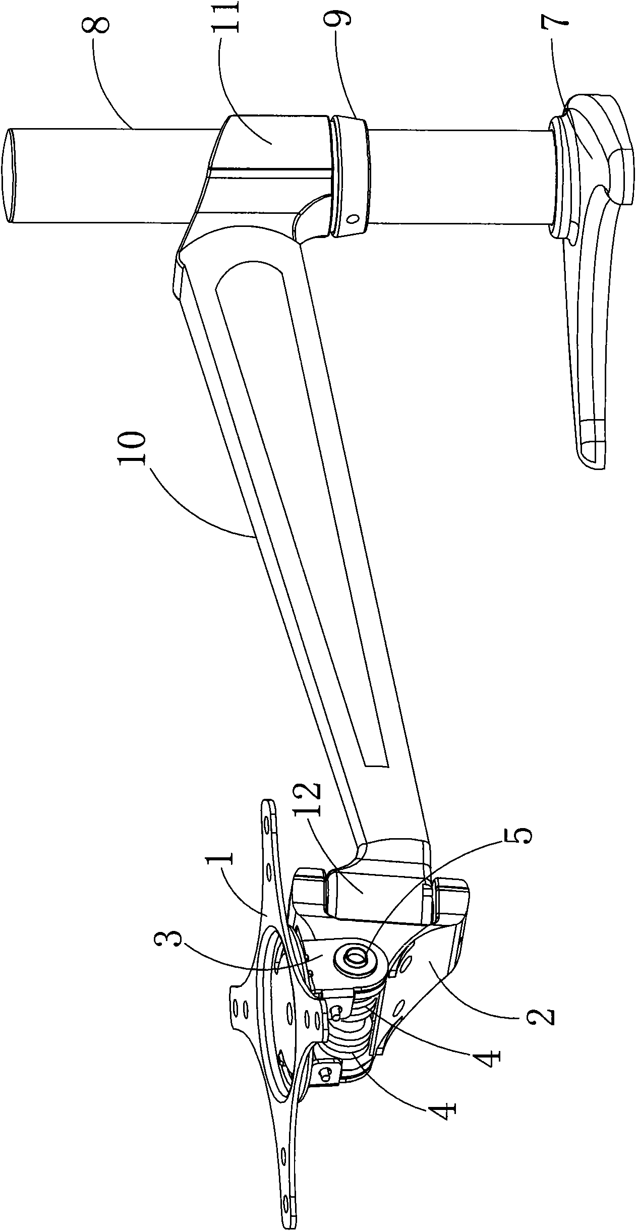 Elevation-variable bracket of touch flat-panel display