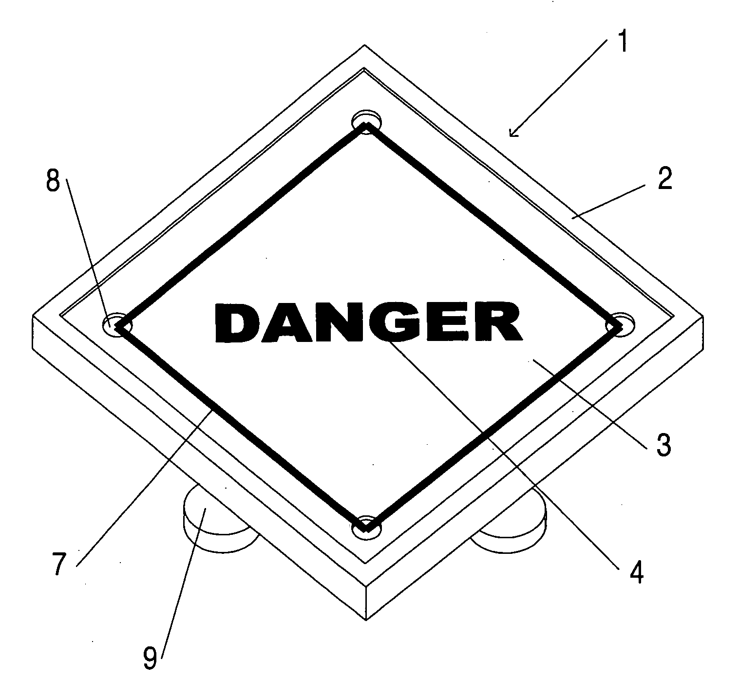 Marine warning sign
