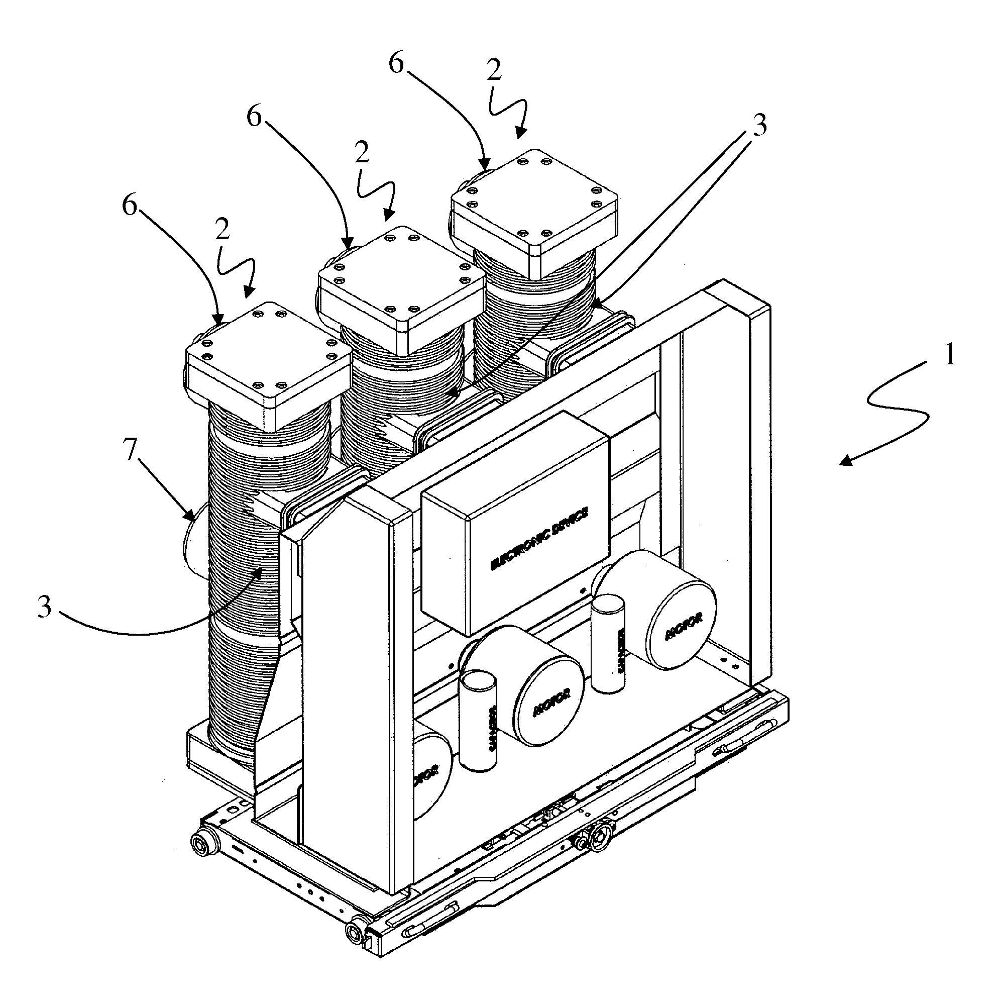 Switching device and related switchgear