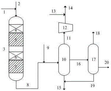 Method for producing hydrogenated low condensation diesel oil