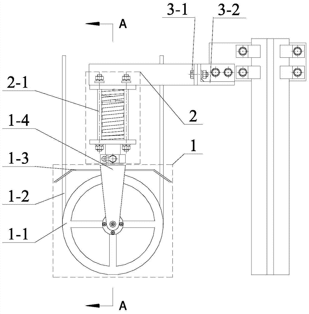 Hydraulic buffer type elevator tensioning device and tensioning method