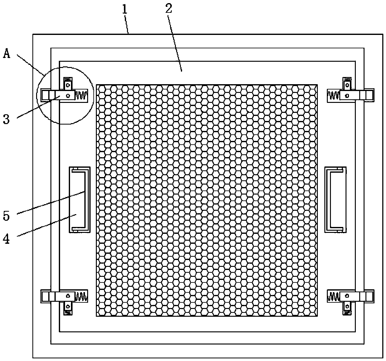 Filtration device of fresh air ventilation system
