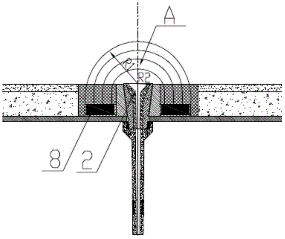 Tundish electromagnetic fixed point target area heating structure