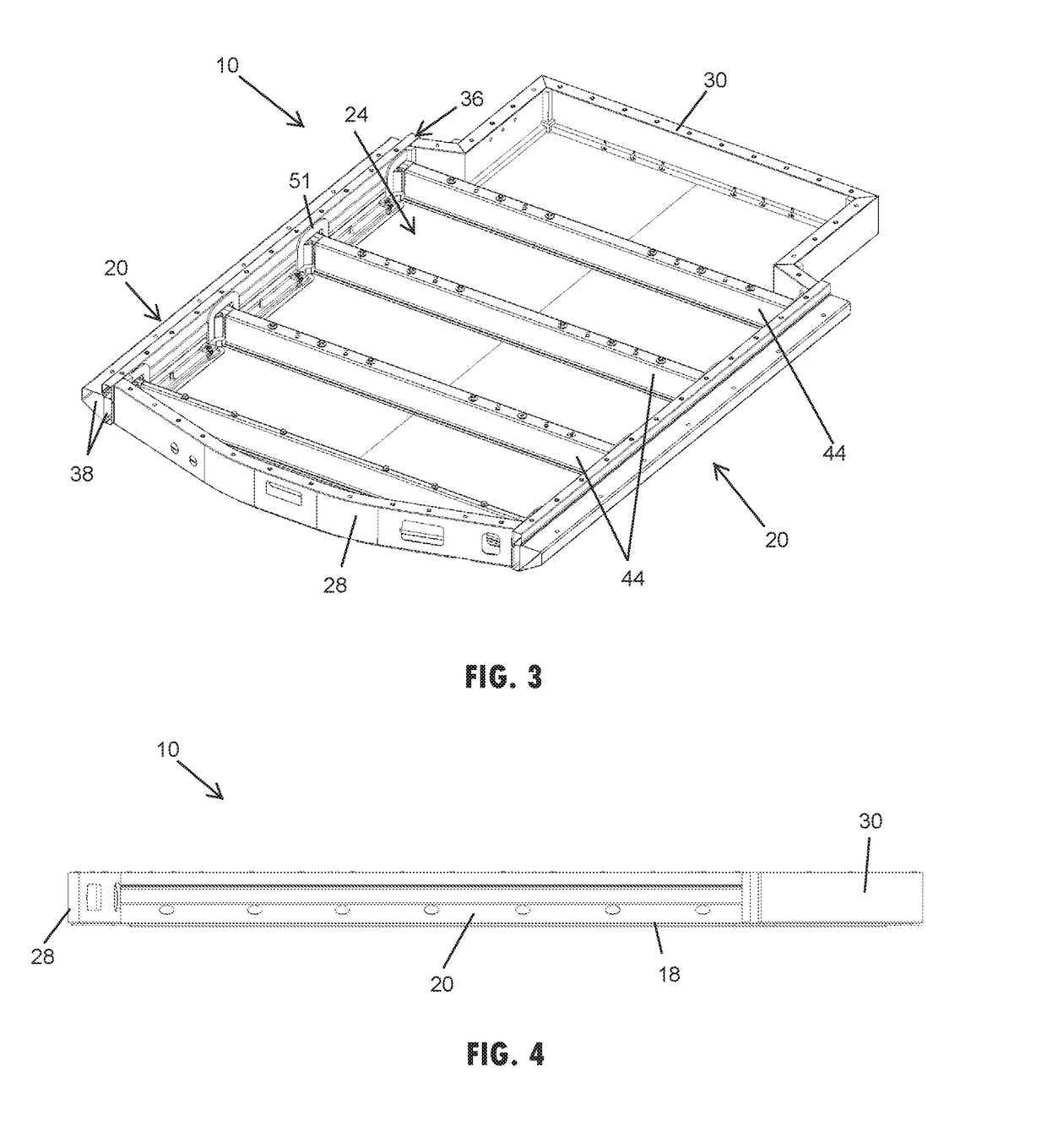 Battery support and protection structure for a vehicle