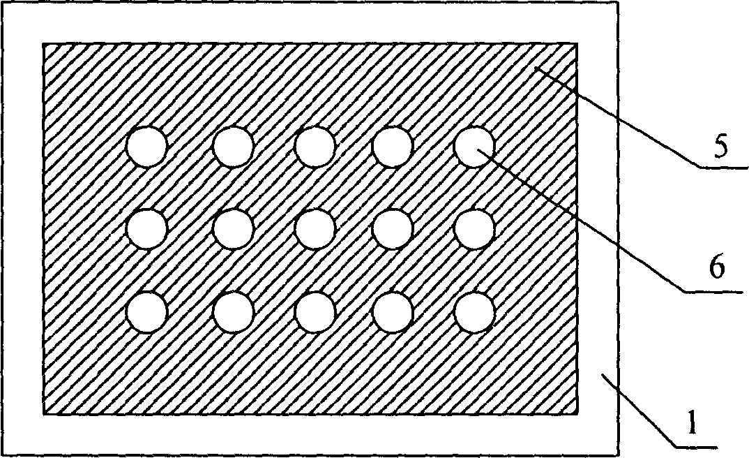 Panel display having integrated back grid structure and its manufacturing technology