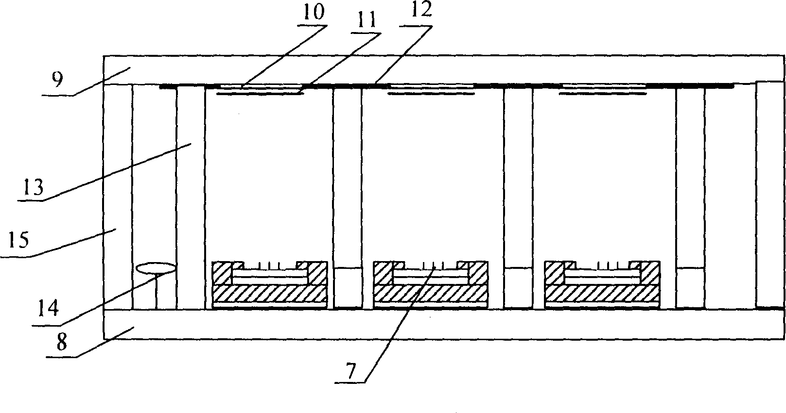 Panel display having integrated back grid structure and its manufacturing technology