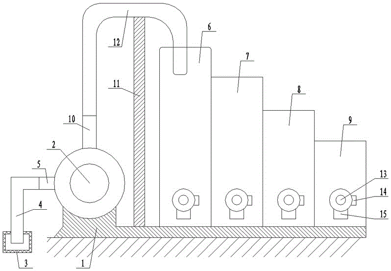 Fixed physical purifying machine for river water