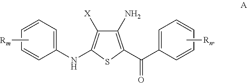 Substituted 4-amino-5-benzoyl-2-(phenylamino)thiophene-3-carbonitriles and substituted 4-amino-5-benzoyl-2-(phenylamino)thiophene-3-carboxamides as tubulin polymerization inhibitors