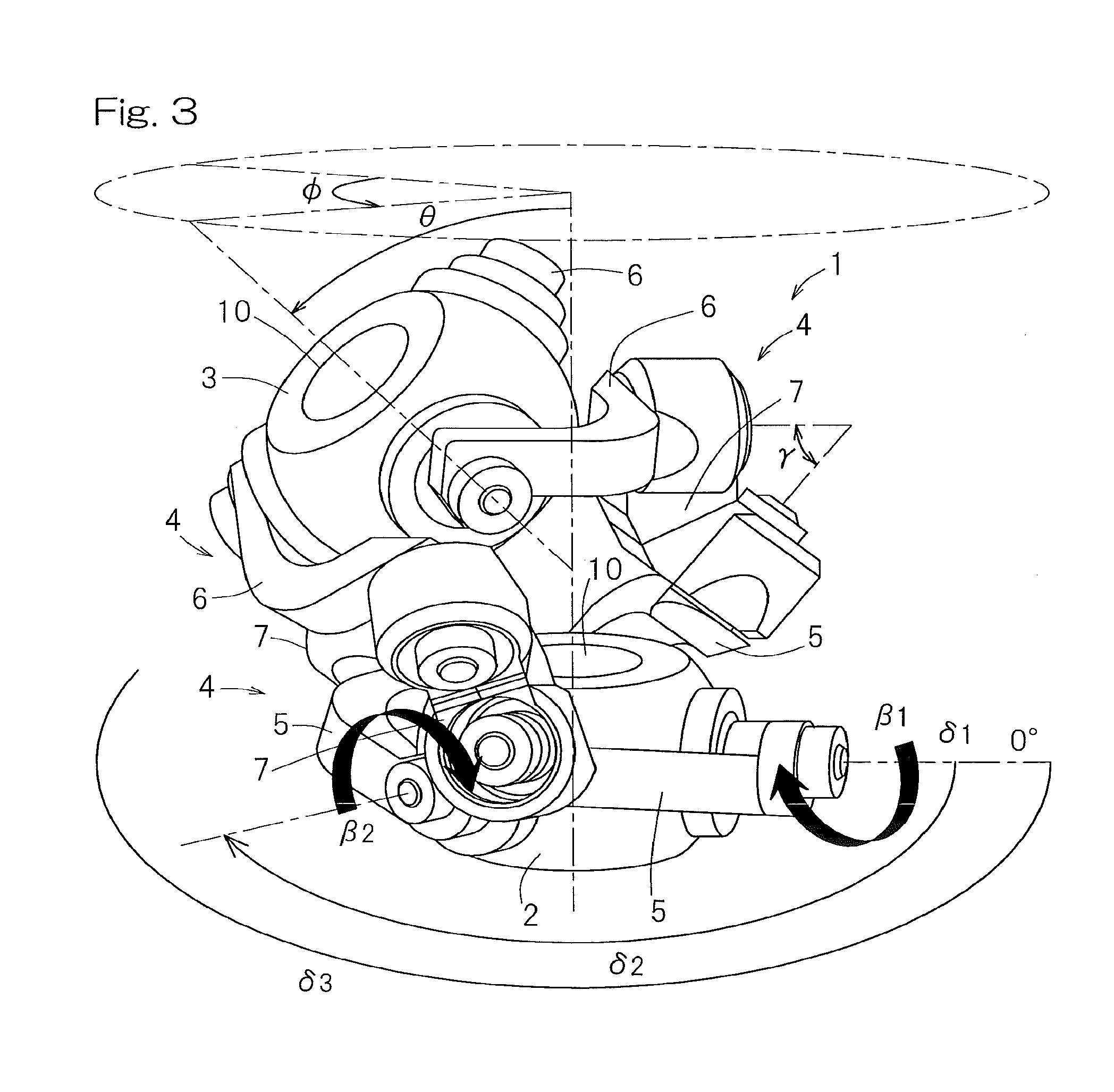 Parallel link mechanism, constant velocity universal joint, and link actuator