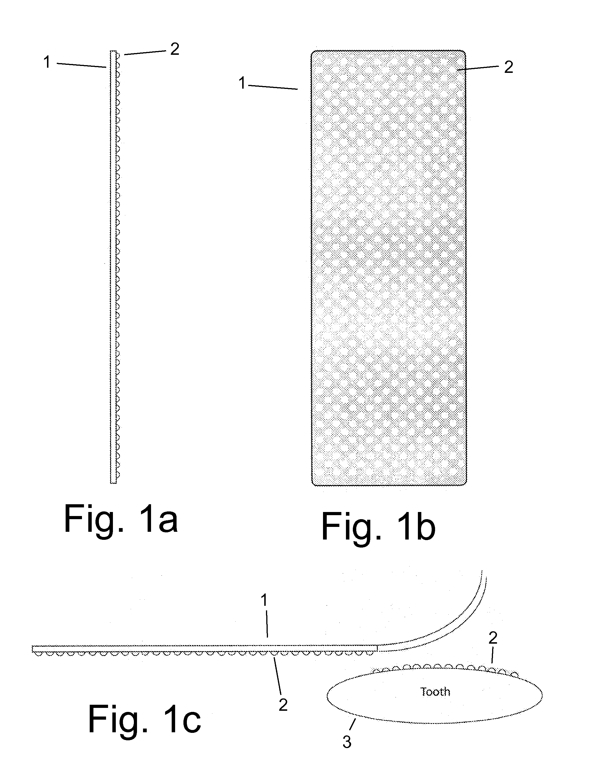 Strip for transferring a therapeutic composition to a tooth