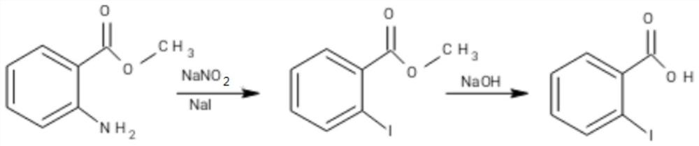 Preparation method of o-iodobenzoic acid