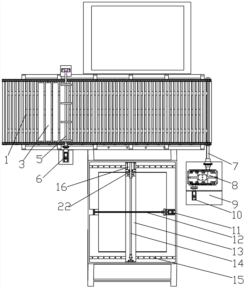 A multi-station automatic distance-divided bar conveying device