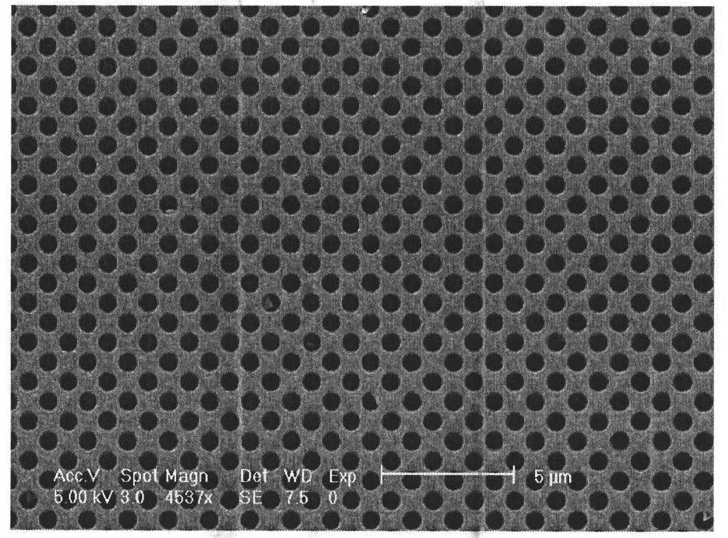 Preparation technology for silicon nano-aperture array photovoltaic material and photovoltaic cell
