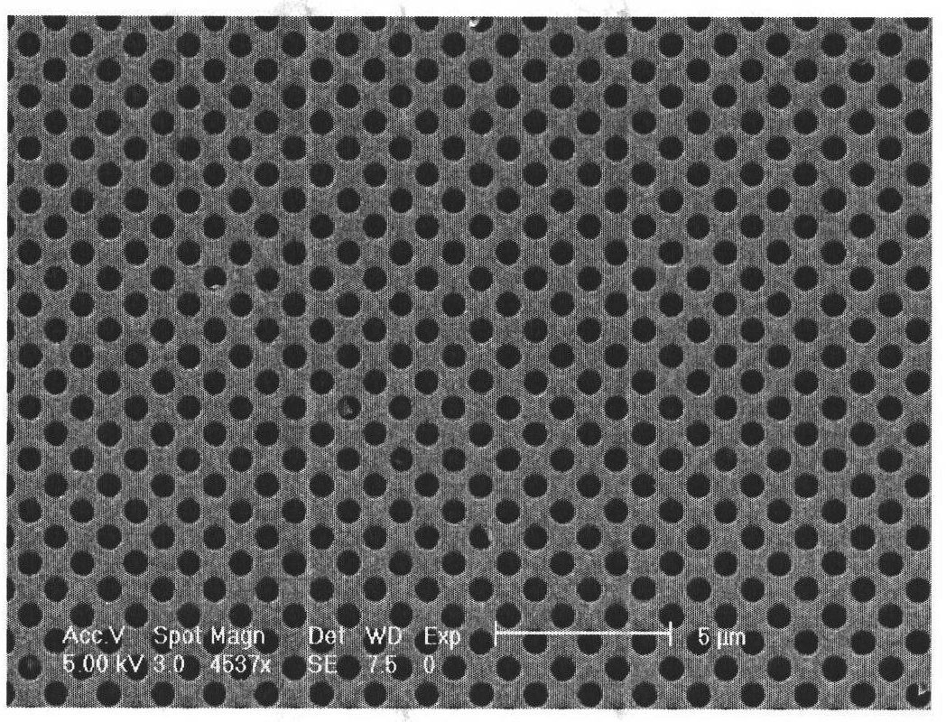 Preparation technology for silicon nano-aperture array photovoltaic material and photovoltaic cell