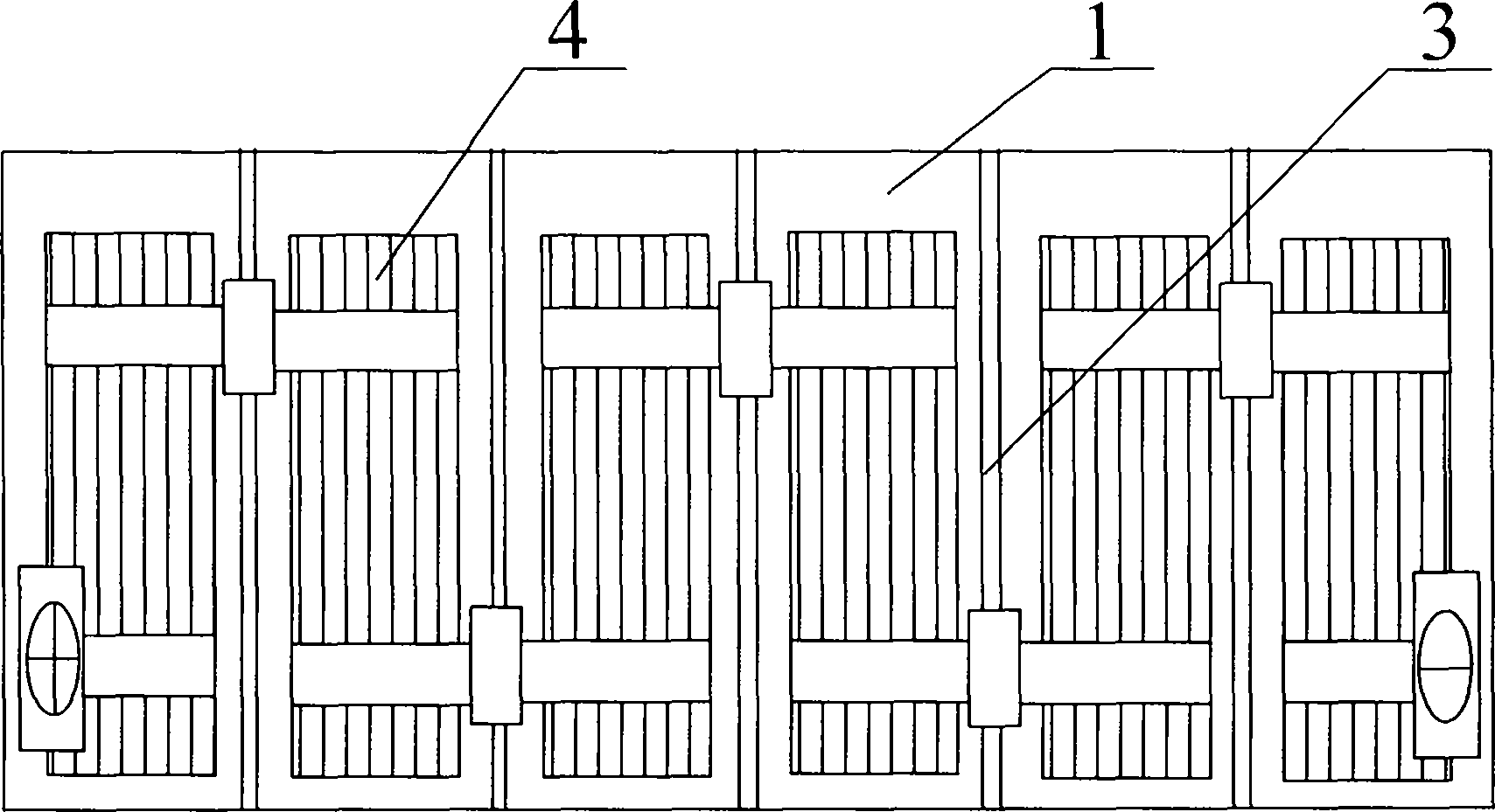 Starting valve control type lead acid storage battery with pure water chambers