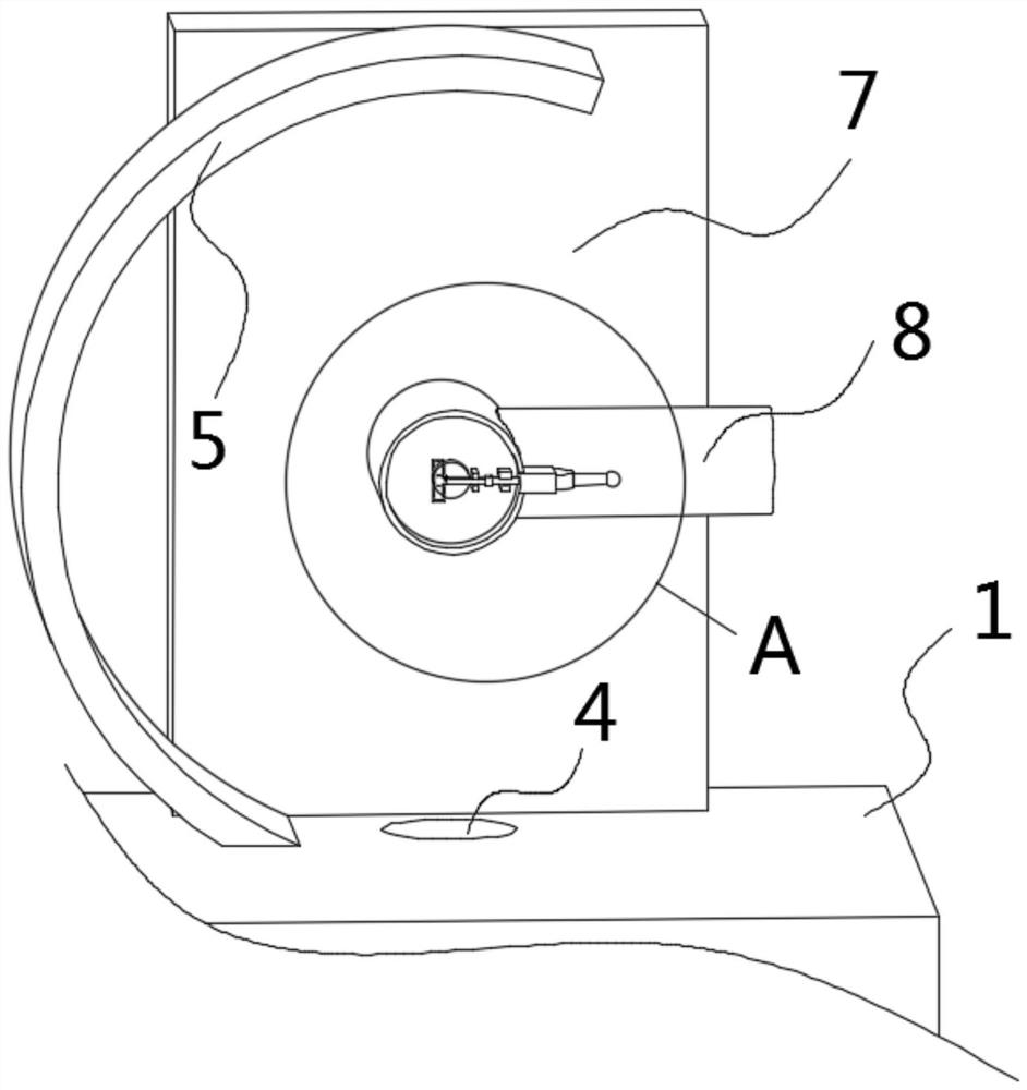 Intelligent packaging box splicing device for food industrial processing