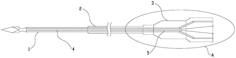 Tumor ablation needle with blood coagulation function