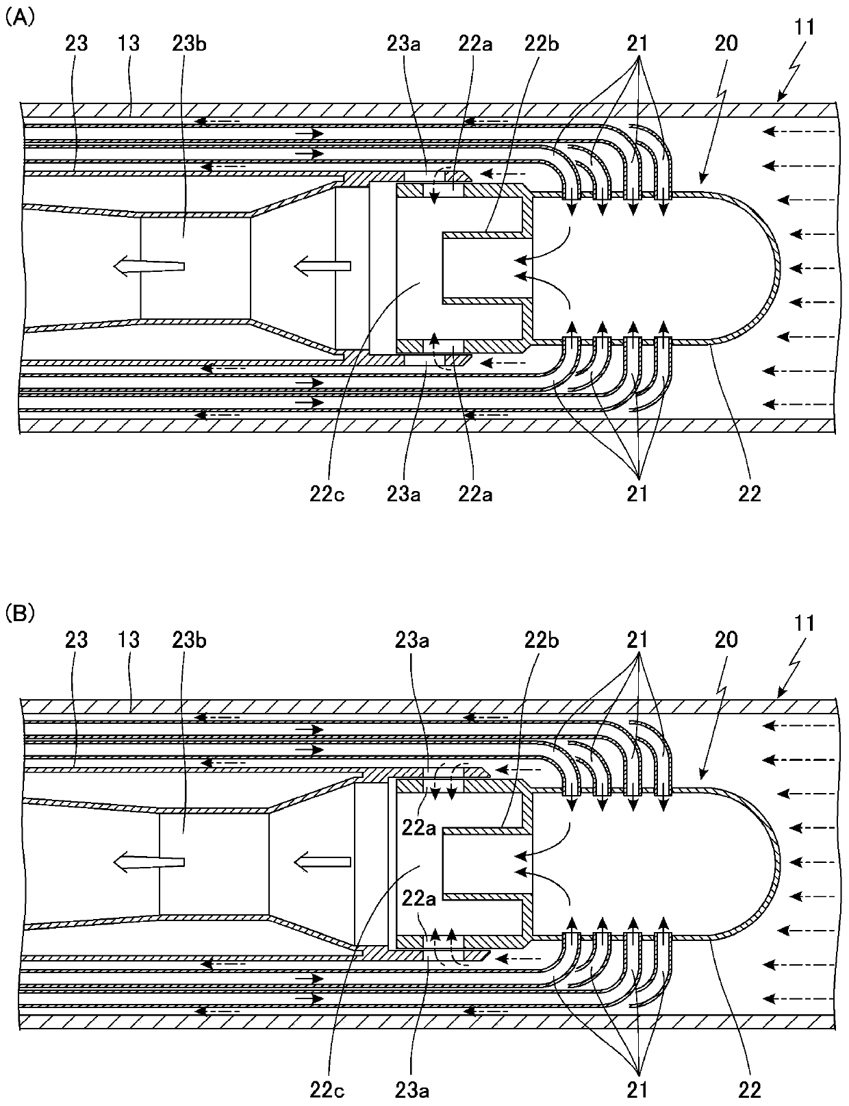 Recuperator and radiant tube type heating apparatus