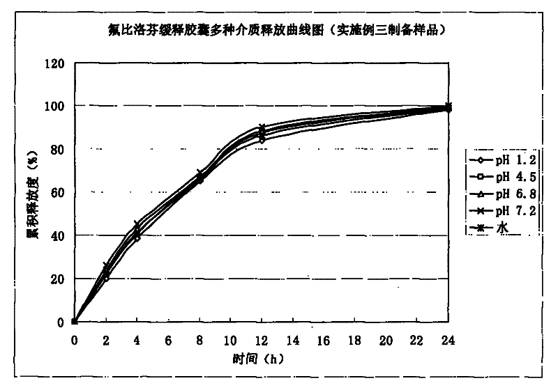 Flurbiprofen sustained release capsules and preparation method thereof