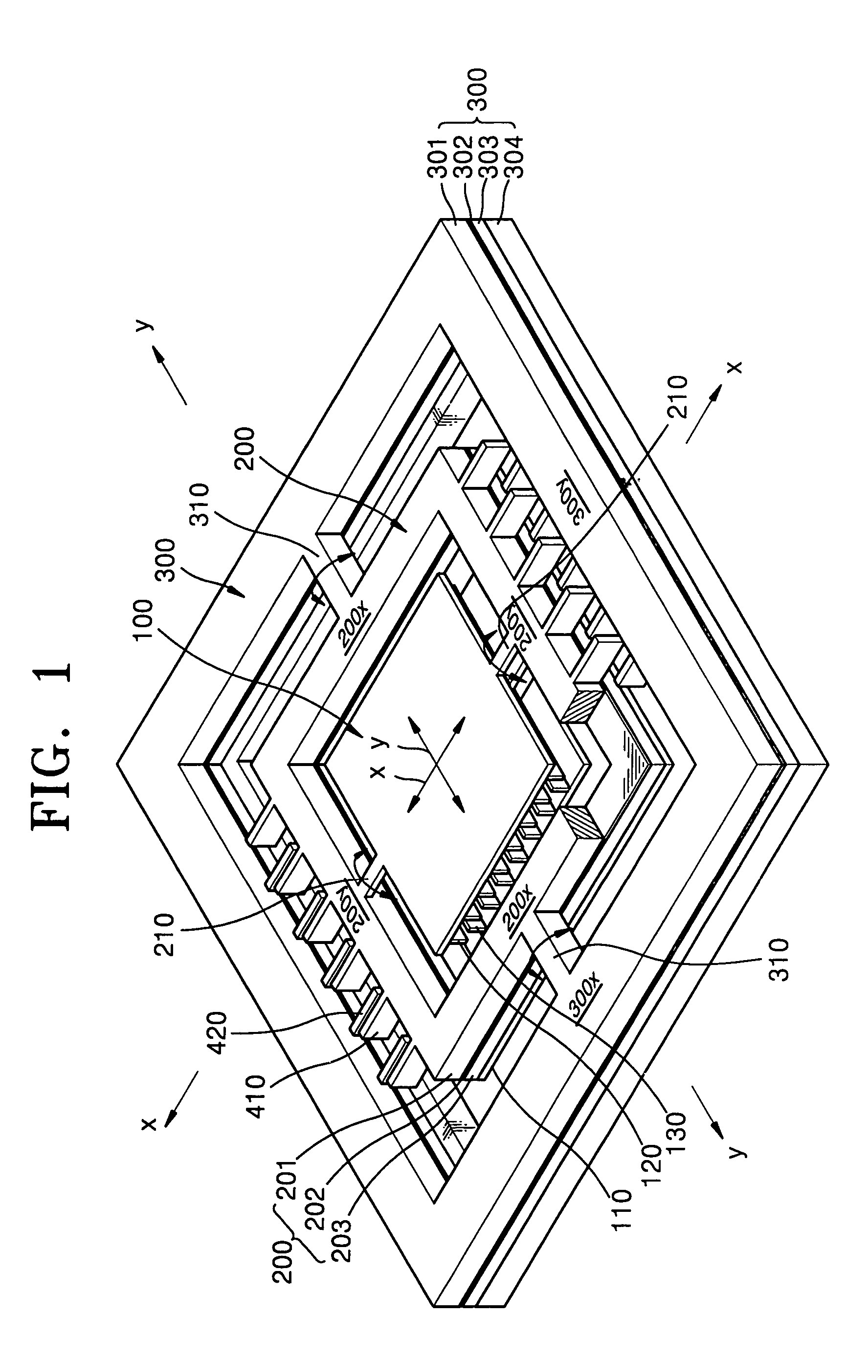 2-D actuator and manufacturing method thereof