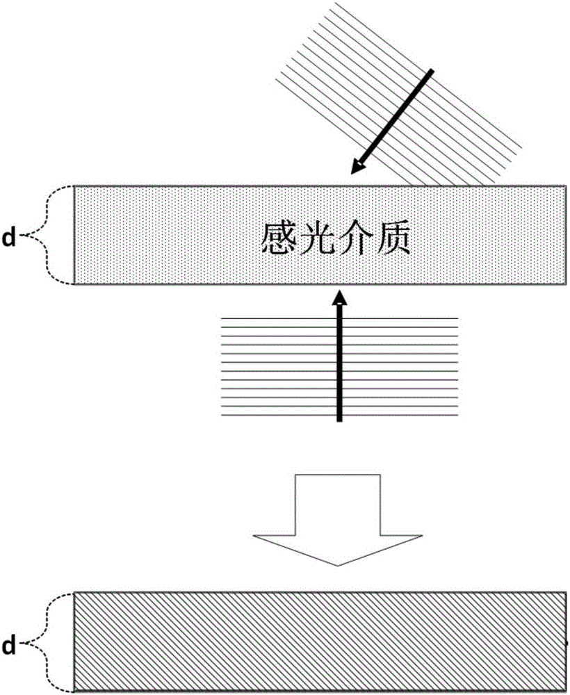Reflection volume holographic grating waveguiding structure