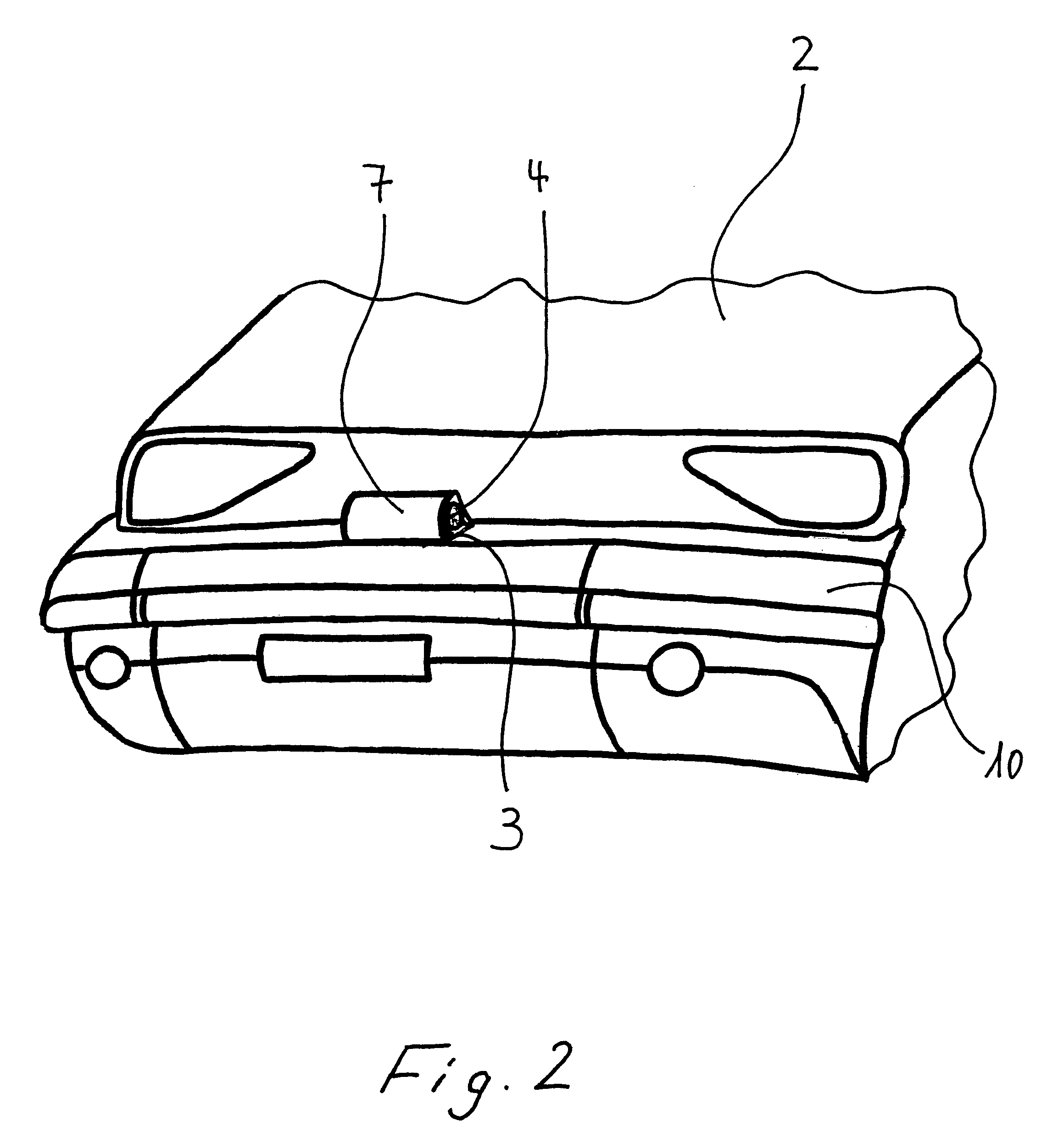 Monitoring device for a motor vehicle