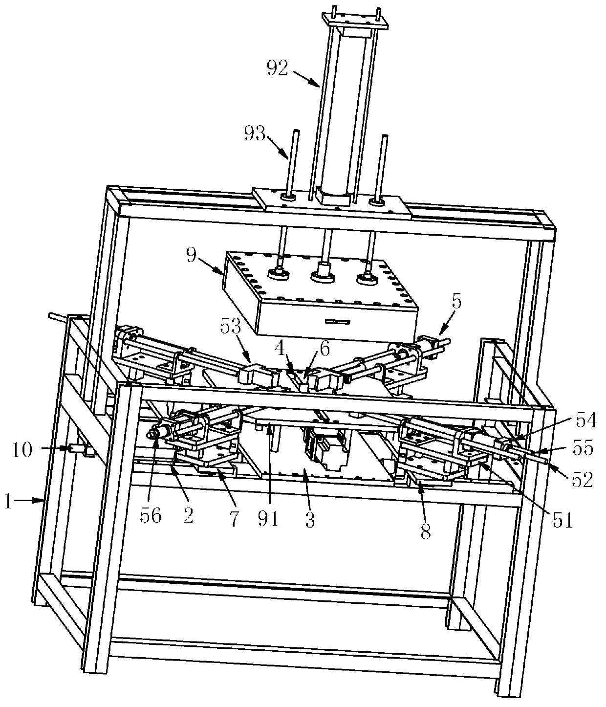 Method and device for assembling and forming wood box