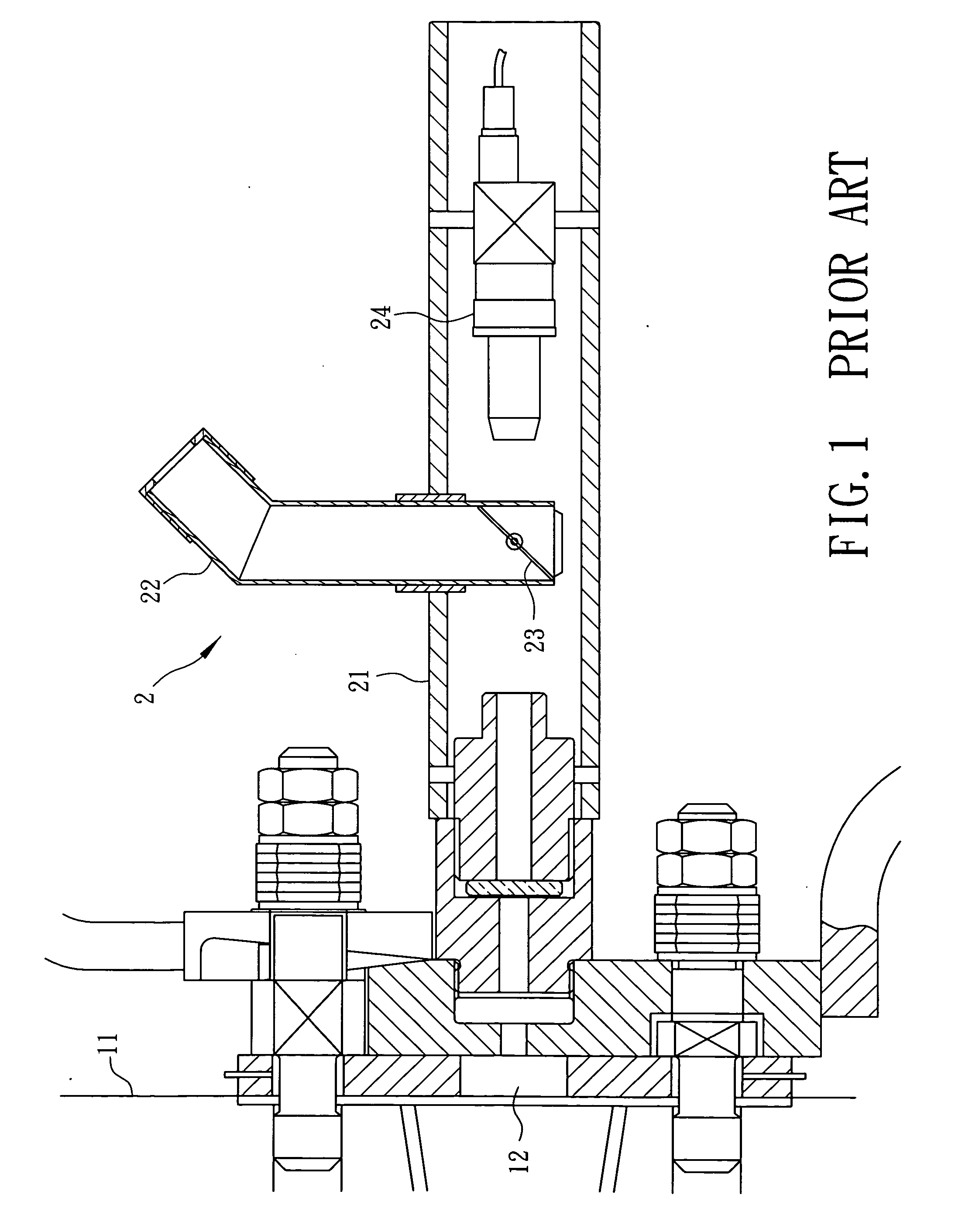 Apparatus for observing interior of a blast furnace system